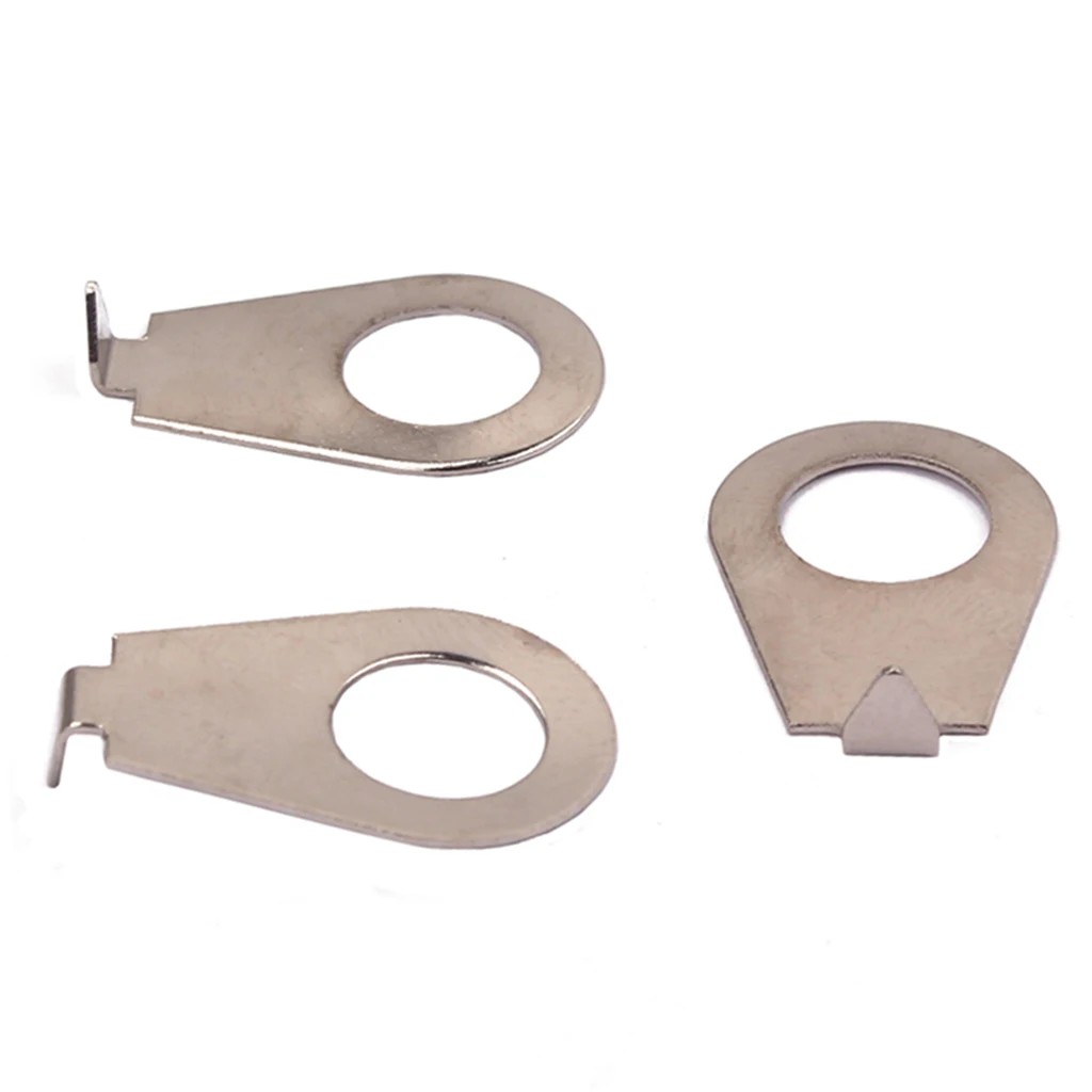 Knob Position Indicator Washer Plates Steel Chrome 10 Pack Metric 8.4mm Inner Fits Most Import Pots for Guitar Upgrades