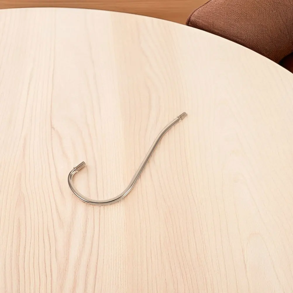 

2pcs Curved Rod Iron Threaded Stem For Table Lamp Repair Diy Lighting Fixture Replacement Part - Metal Lamp Stem Pipe