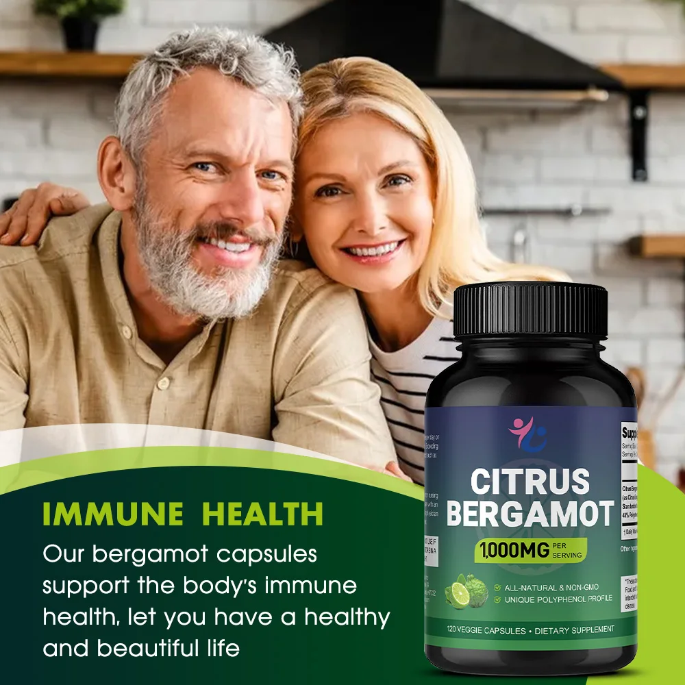 Organic Citrus Bergamot Supplement, Supports Healthy Cholesterol & Heart, Promotes Metabolic, Enhances Athletic Performance