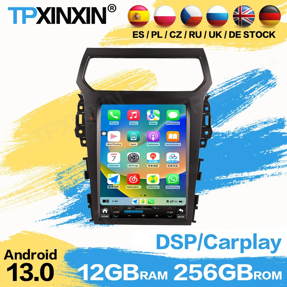 

Android Carplay Radio Multimedia Coche For Ford Explorer 2014 2015 2016 2017 2018 2019 GPS Navigation Stereo Player Head Unit