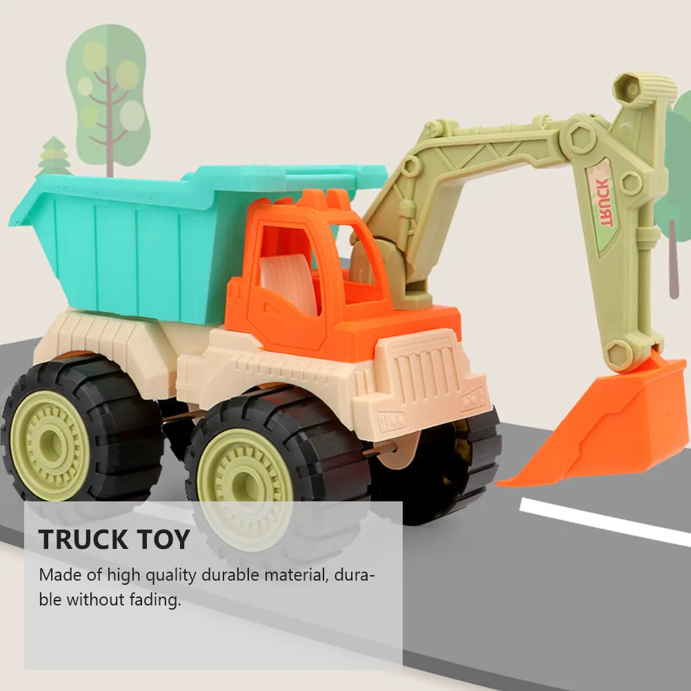1Pcs Excavator Truck Kid Construction Vehicle Plastic Lightweight Engineering Truck Sand Beach Fun Playing Gift view 3