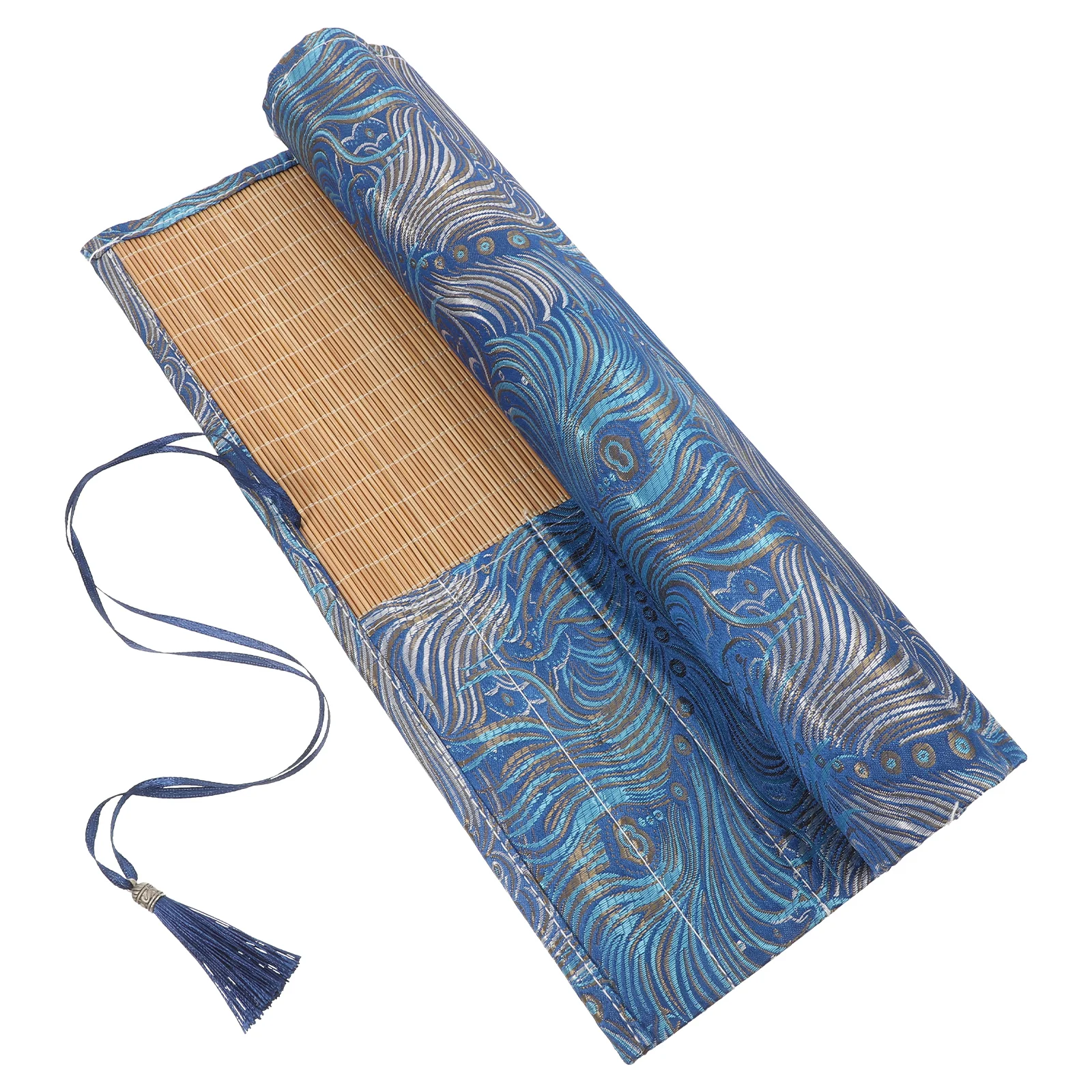 กระเป๋าเก็บแปรง กระเป๋าใส่แปรงทาสี กระเป๋าเดินทางสำหรับใส่แปรง  ผ้าห่อดินสอ ผ้าถักโครเชต์ ผ้าไผ่ สำหรับนักเรียน