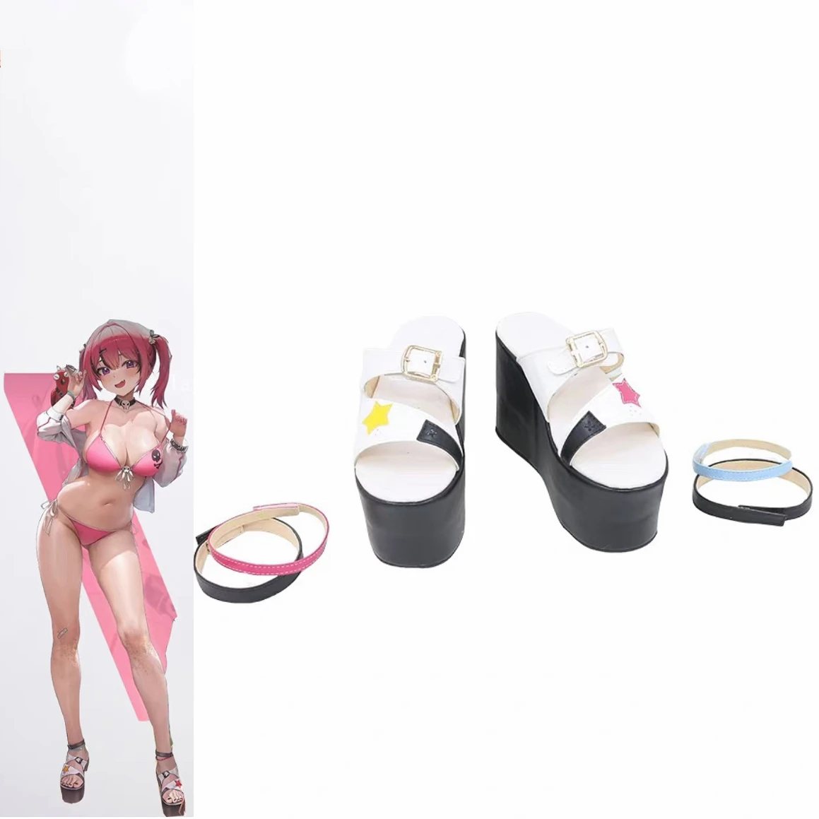 Mast Cosplay Beach Sexy Bikini Swimwear Shoes Game NIKKE The Goddess of Victory Shoes Summer Accessories