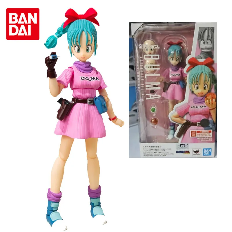 

Bandai Original S.H.Figuarts SHF Dragon Ball Bulma Anime Action Figures Toys for Boys Girls Kids Gift