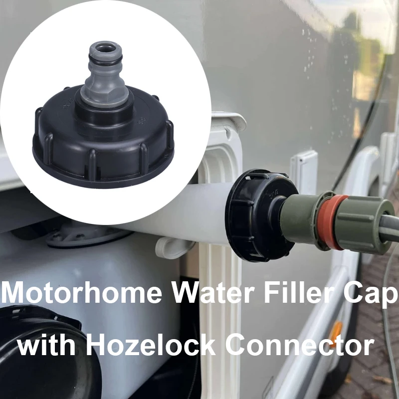 Motorhome Water Filler Cap With Connector Water Tank Faucet Container Pipe Connector For Chausson Motorhomes Caravan Accessories