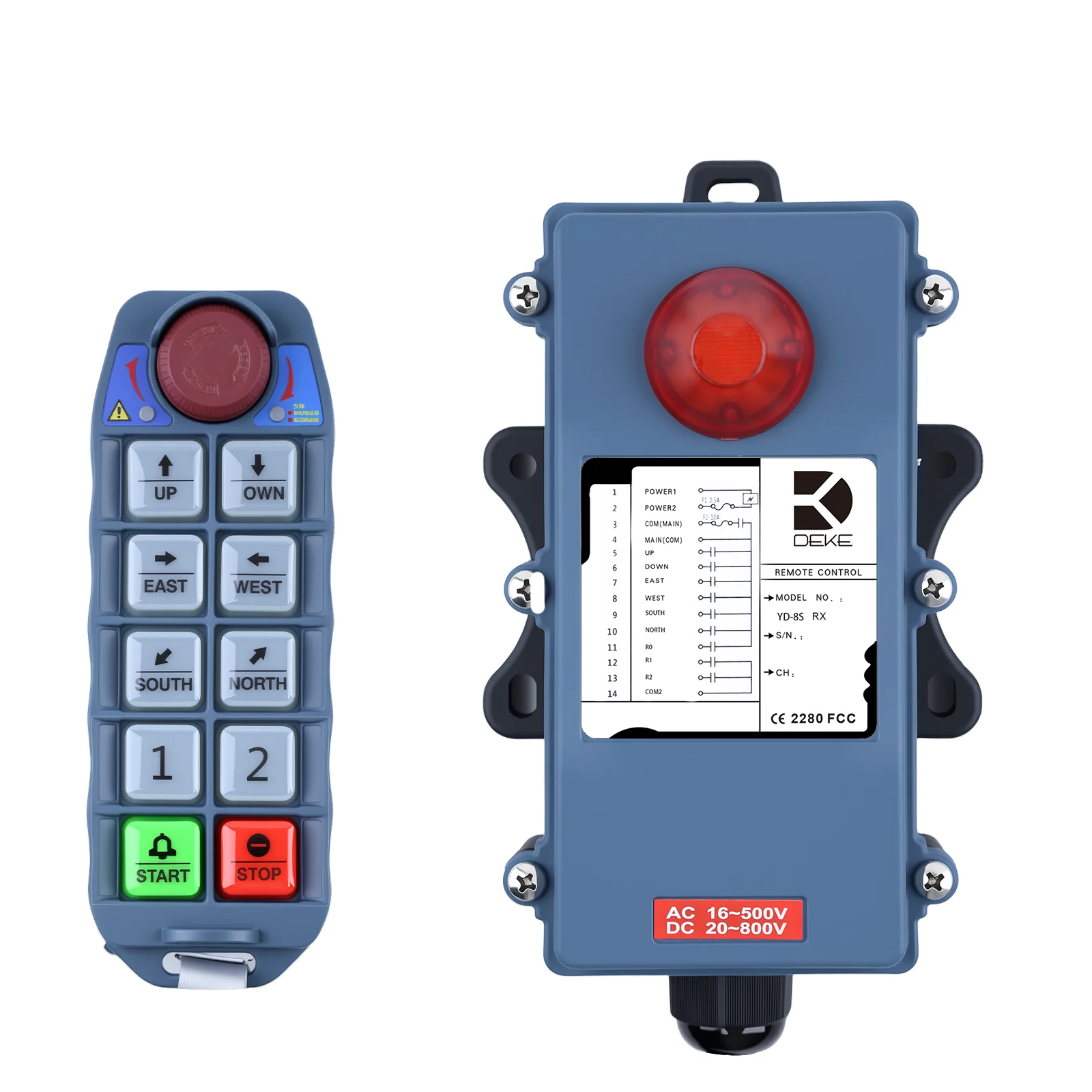 

12 Volt YD-8S Crane Controller for Crane Truck Remote Control Wireless with Receiver and Transmitter for Construction