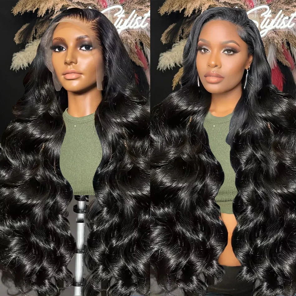 13x4 Lace Frontal Body Wave Wigs Human Hair Lace Wig Pre Plucked for Women 180% 13x6 Brazilian Lace Front Wig With Baby Hair