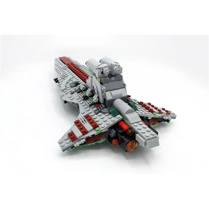 -37121 MOC-141584 Set Republic Ship Attack Cruiser Model Bricks Compatible 8039 Spaceship Building Blocks Toys for Kids 75312