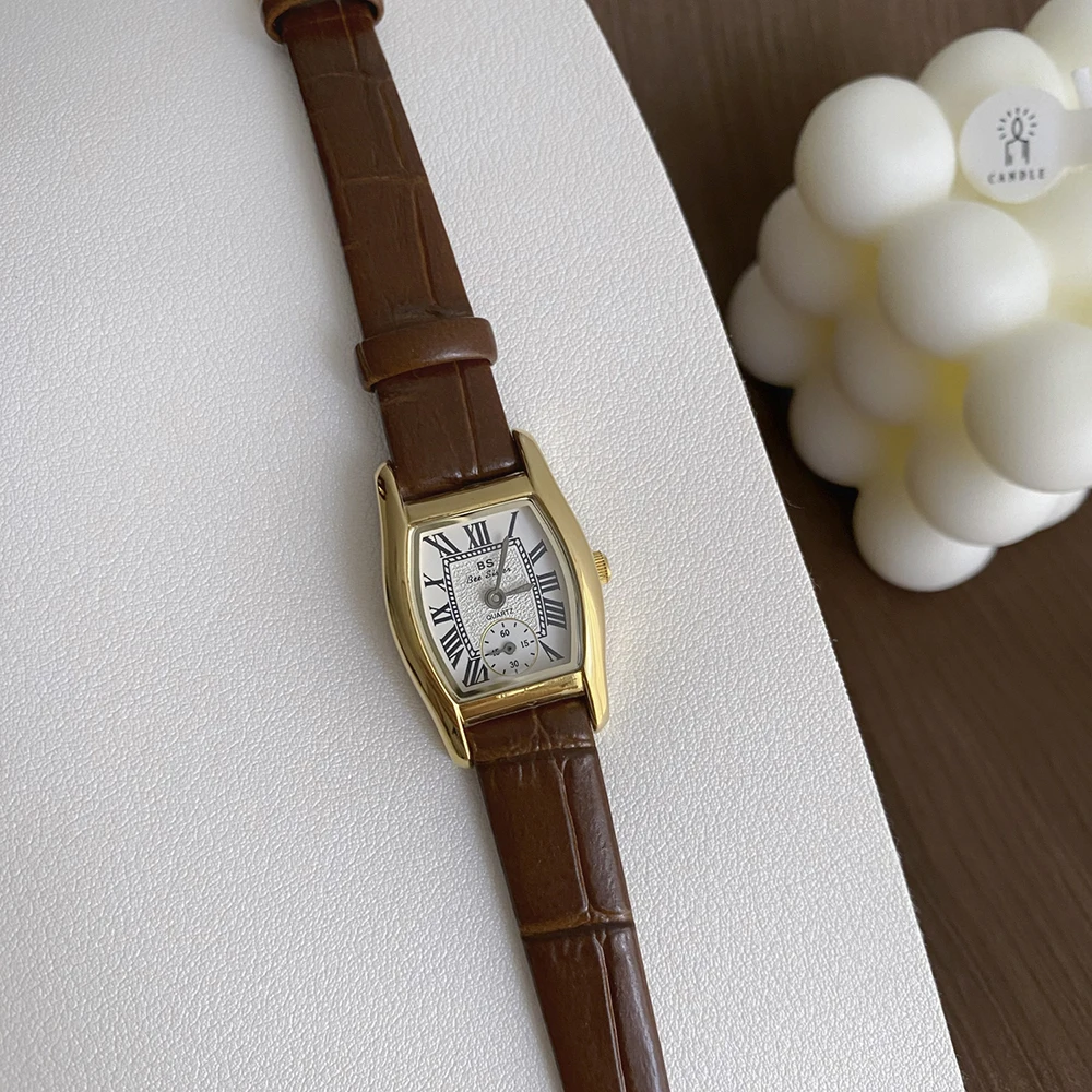 Повседневные женские часы Bee Sister с маленьким циферблатом, модные женские наручные часы, кварцевые кожаные женские часы со стальным ремешком