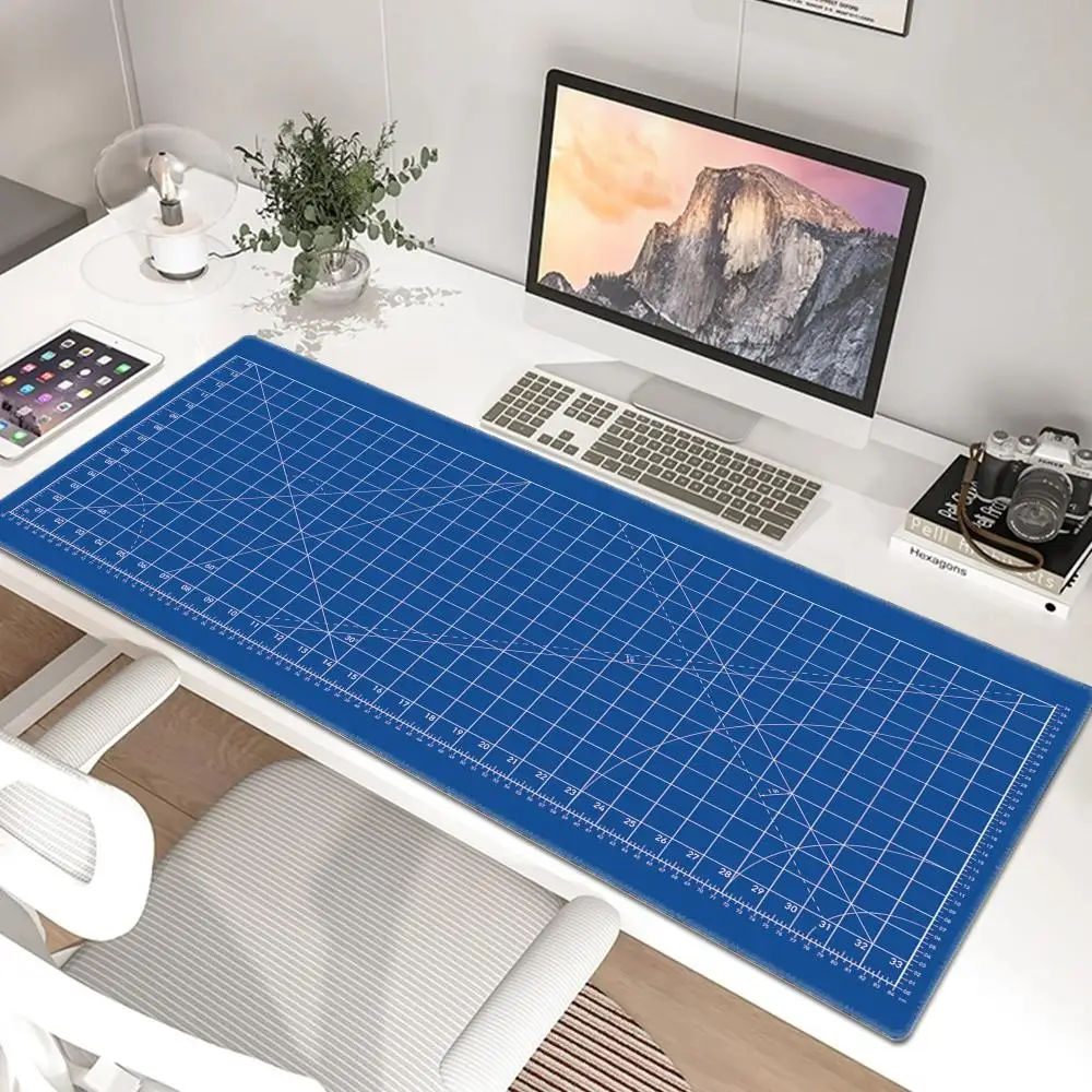 

Black Mouse Pad Cutting Desk Mat Kawaii Office Laptop Gaming Mousepad Minimalistic Rubber Keyboard Mouse Mats Computer Carpet