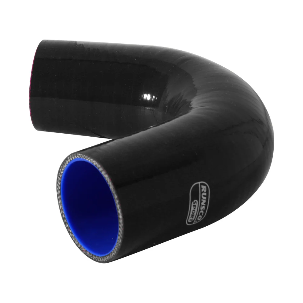 135 derajat siku selang silikon ID 38 45 51 63 76 89mm pipa silikon konektor Intercooler Turbo udara masuk pipa Coupler hitam