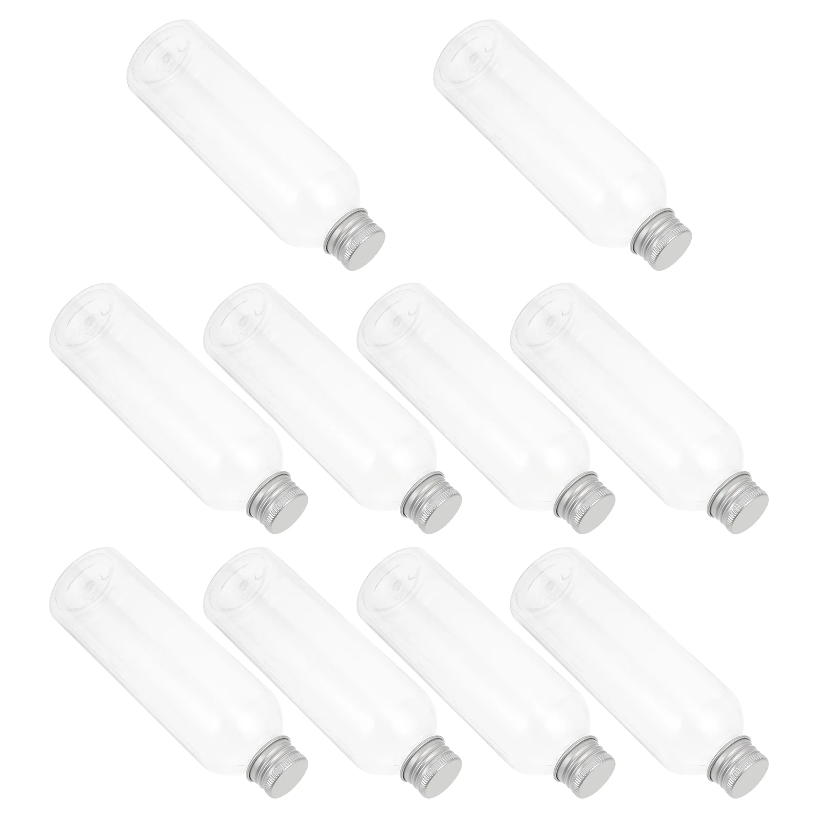 10 Pcs Transparent Bottle Drink Water Refillable Containers The Pet Bottles Convenient Clear