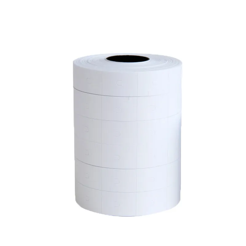 Pure White MX6600 Pricing Tag Paper 16*23MM Adhesive Double Row Label Paper for Bag And Rope Bag Packaging Materials image 4