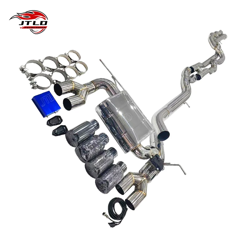 

JTLD для BMW M3 M4 F80 F82 F8x S55 3.0 2014-2019 одинарная длина, средняя труба, выпускной клапан Catback Escapes Valvetronic System