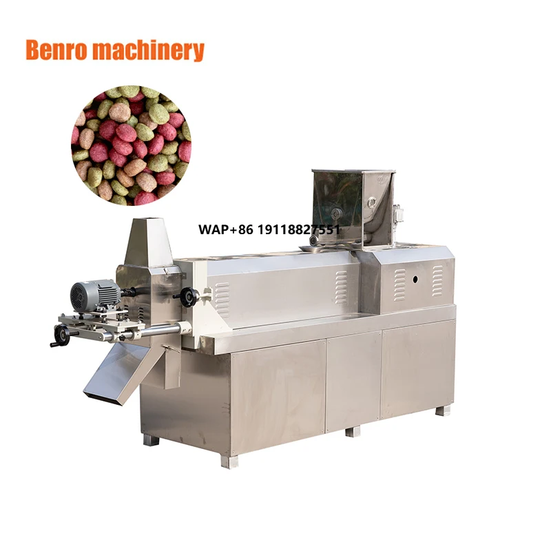 Impianto automatico per estrusore di cibo per cani con macchinari per la lavorazione degli alimenti per animali domestici