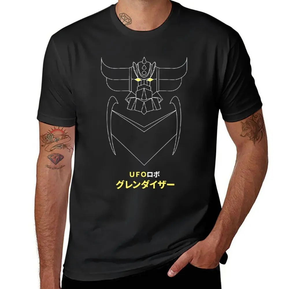 Mechas 02 Mazinger Z Steel Jeeg Robot Kotetsu Dark Great 10 T-shirt Crewneck Sports  Humor Tees Hipster Leisure USA Size