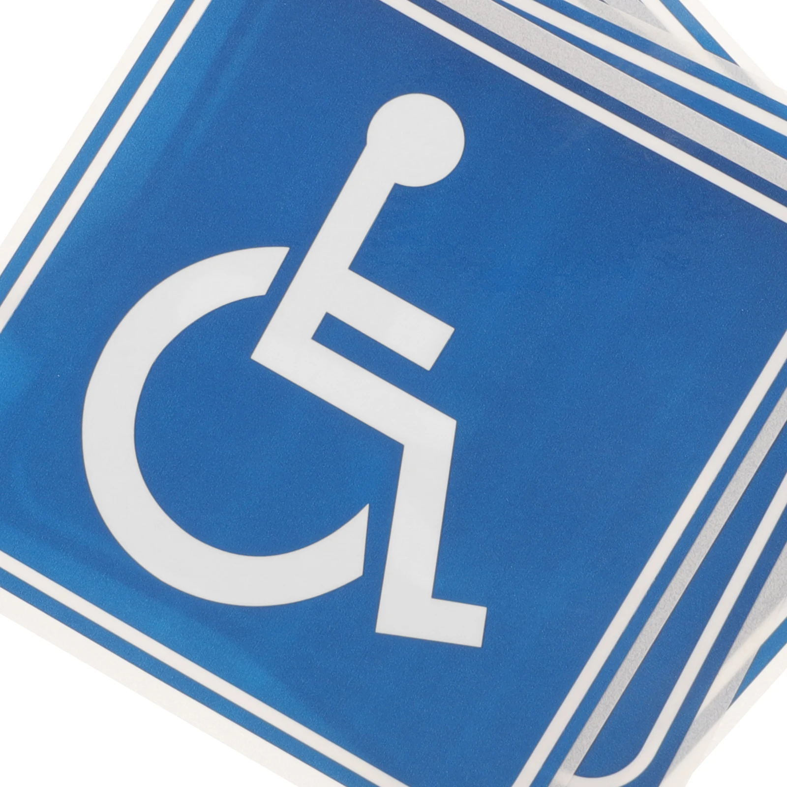 

4 Sheets Disability Sign Sticker Stickers Wheelchair Front Door The Signage Pvc Self-adhesive Handicap Men Women Disabled