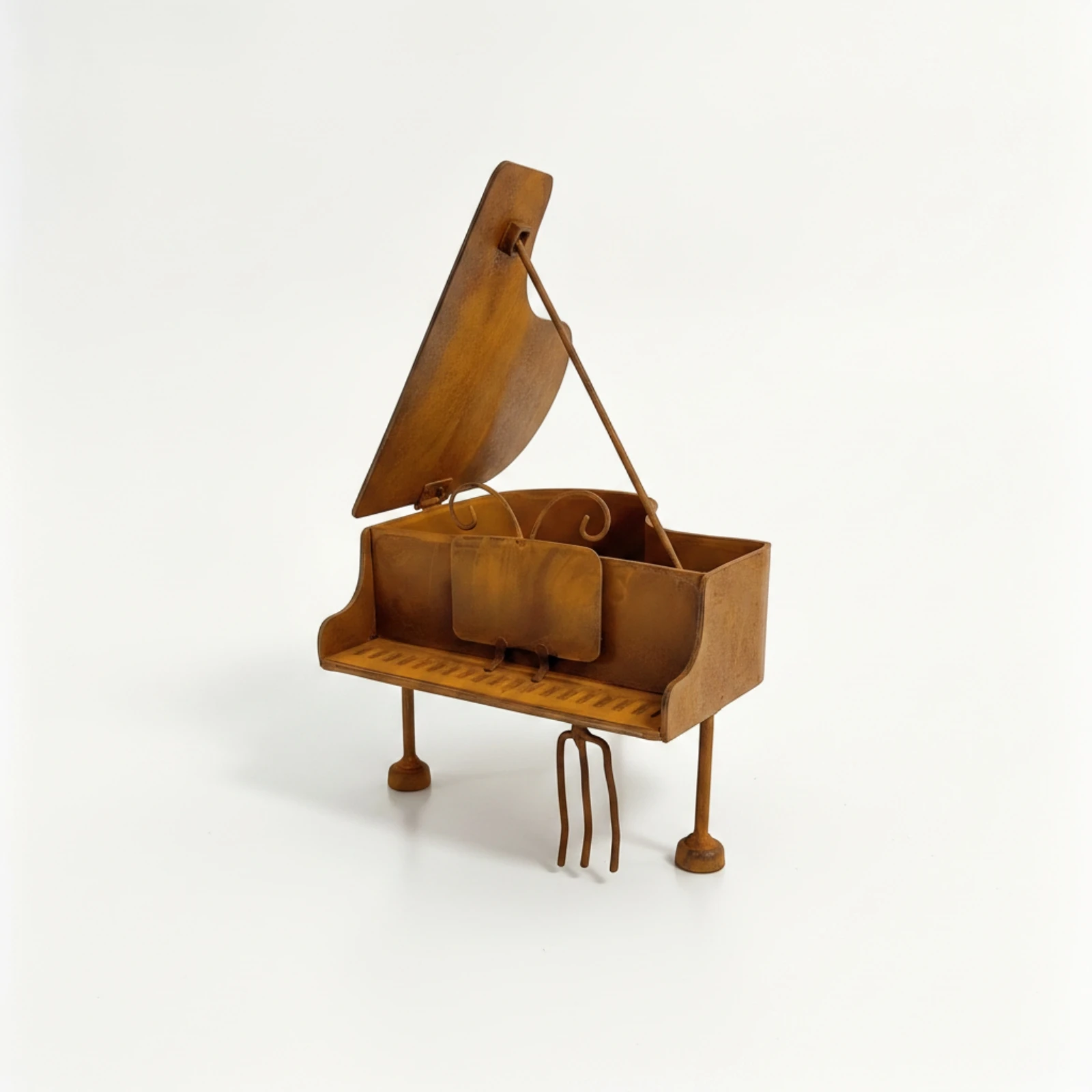 Piano Planter Tabletop Piano-Shaped Planter Unique Compact for Gardeners, Patio, Desk