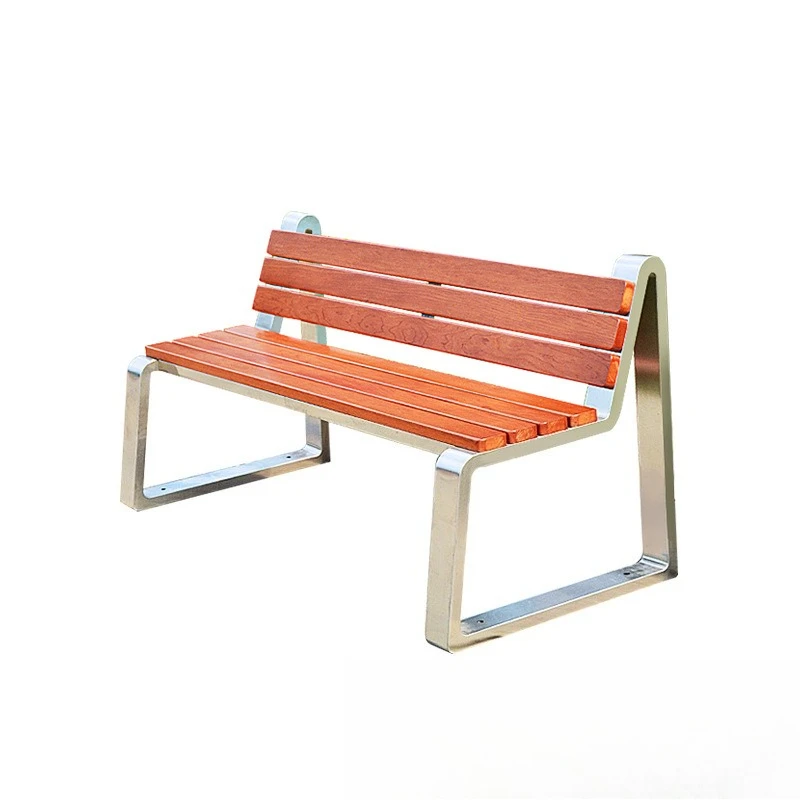 

Park chair, stainless steel, outdoor bench, open air, pineapple grid, casual, long strip, anti-corrosion