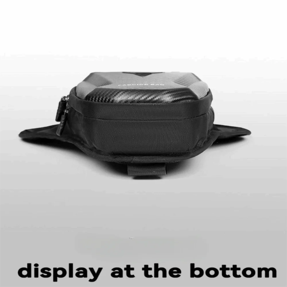 Trendy Waterproof Motorcycle Leg Bag Reflective Hard Shell Crossbody Bag 3-in-1 Multifunctional Cycling Waist Pack Men Women