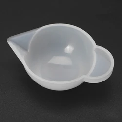Silicone Mold Cup Dispenser DIY Epoxy Resin Cement Plaster Mould Decor for DIY Keychain Pendant Decor Projects Supplies