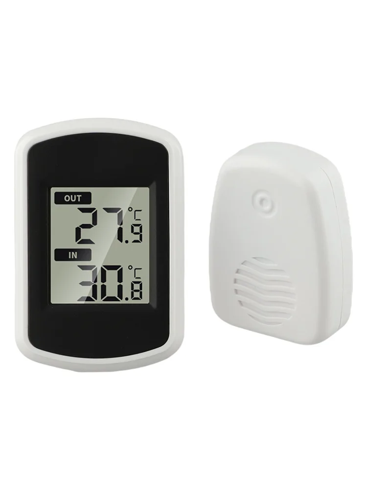 Indoor and Outdoor Wireless Digital Weather Station with Easy to Read LCD for Temperature and Humidity Tracking