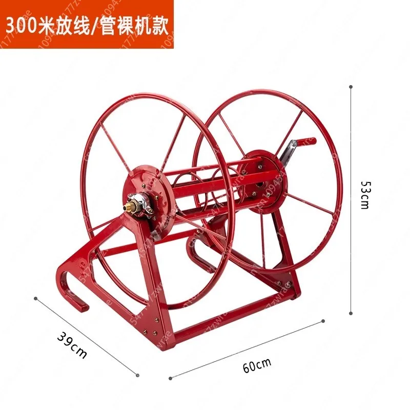 

Small hand-cranked power construction wire laying device wire laying tray