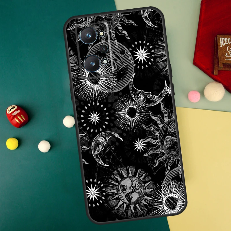 Crescent Moon Sun For Realme GT Neo5 GT3 GT5 9 10 11 12 Pro Plus C25s C21Y C30 C33 C35 C51 C53 C55 C31 Case image 6