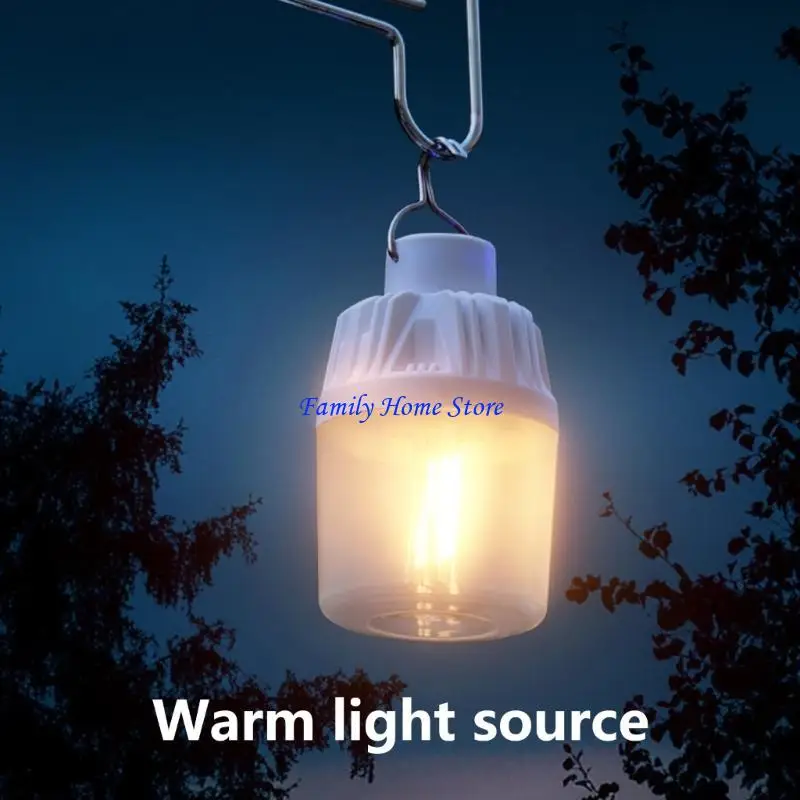

P0UF Outdoor Filament Lamp Easy to Carry Filament Bulb Camping Light Suitable for Hiking Tents and Night Activities