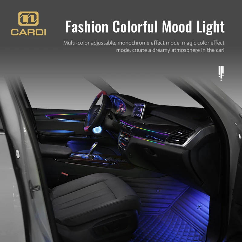 K4 18 1 Full Color Neon LED Interior Strip Universal 64 RGB Ambient Lighting For Car 12V Symphony Atmosphere Light - view 3