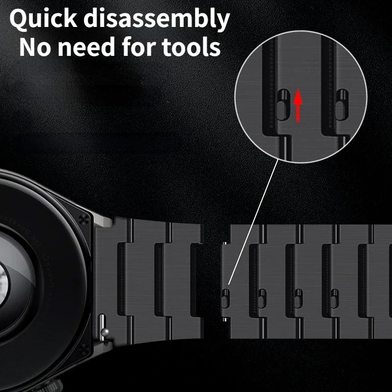 สายรัดไทเทเนียม22มม. สำหรับนาฬิกา Huawei Watch 4 GT3-2 Pro 2E amazfit GTR 4/3/2 /stratos สายรัดข้อมือน้ำหนักเบา Samsung Watch 3/สาย S3เกียร์