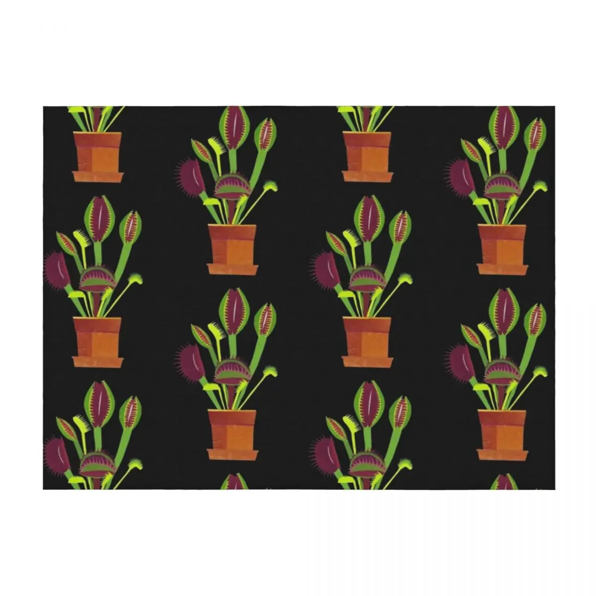 

Venus Flytrap Throw Blanket Blankets For Sofas Comforter Blankets For Baby Flannels Blankets