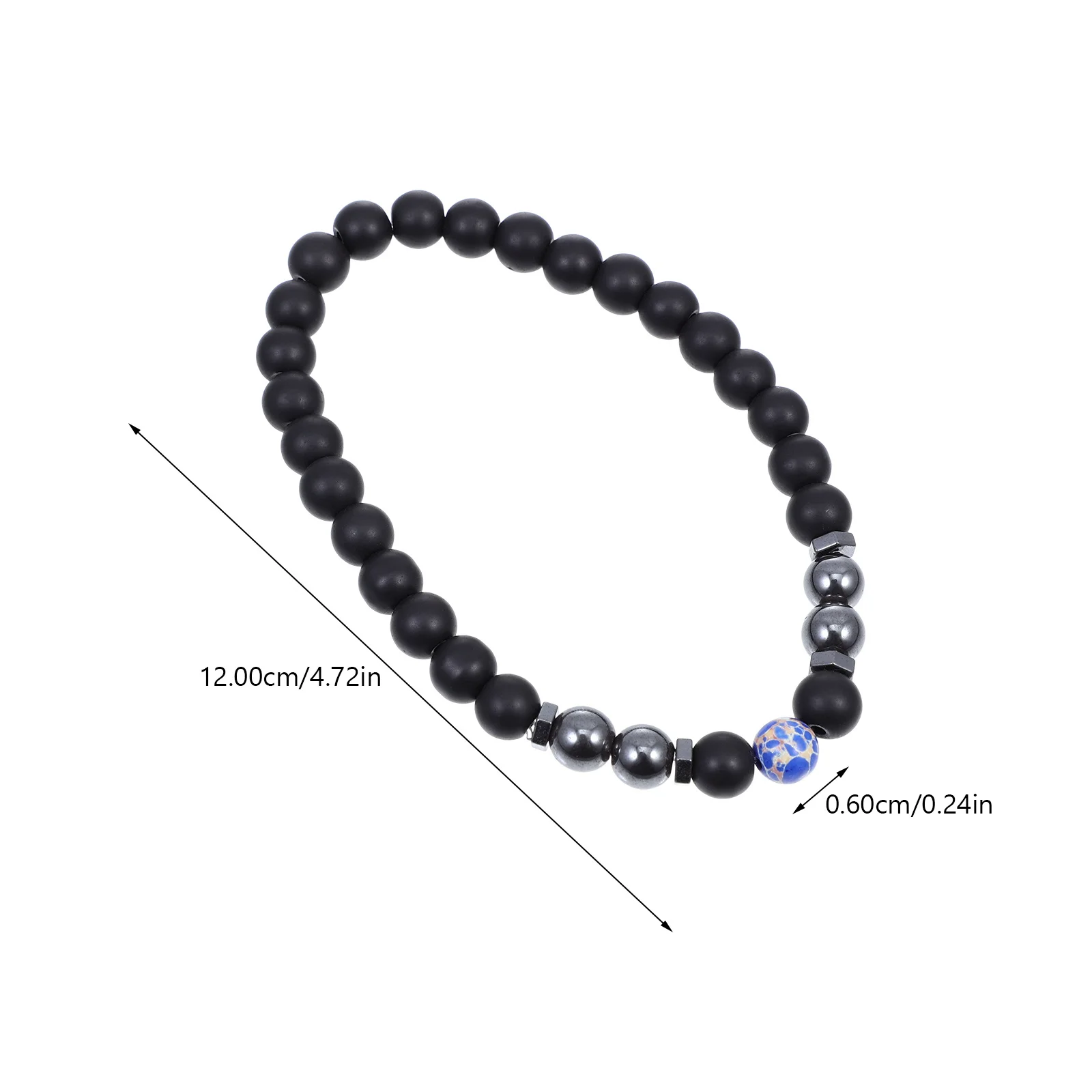 4 قطع أساور خلخال مقاومة للاهتراء تصميم إبداعي فريد من نوعه إكسسوار ملابس عصرية لتزيين الكاحل سوار الهيماتيت للحفلات #3