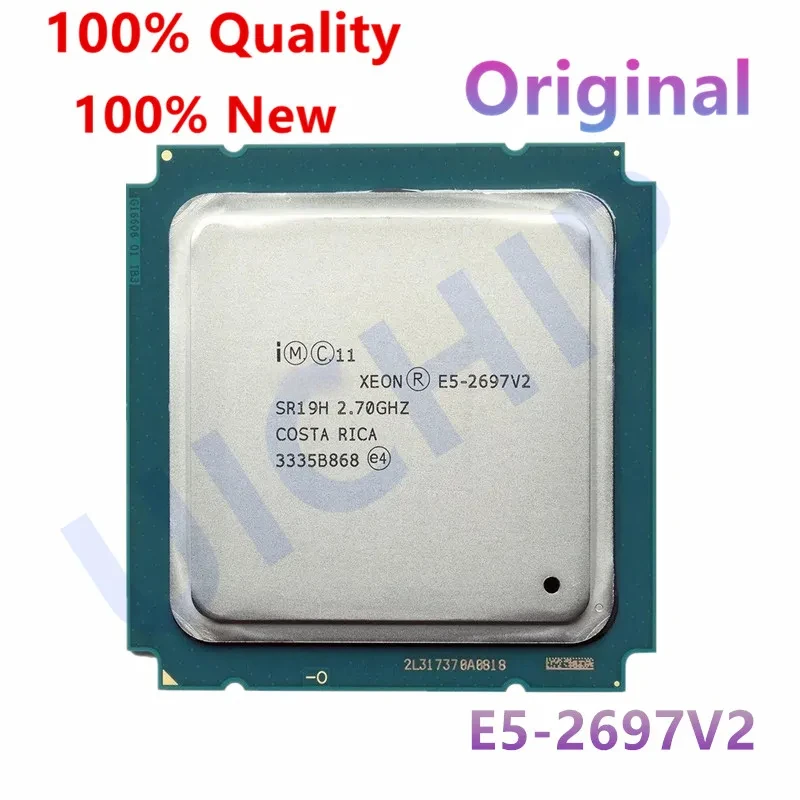 100% Original xeon e5 2697 v2 2.7GHz 30M QPI 8GT/s LGA 2011 SR19H C2 E5-2697 v2 CPU Processor 100% normal work LGA2100 CPU