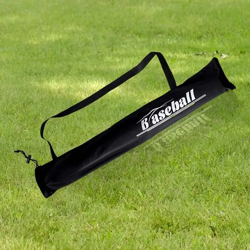 Baseball Bat Tote Bag Foldable Baseball Bat Organizer Bag Black Thickened Shoulder Bag Baseball Supplies For Beginners Baseball