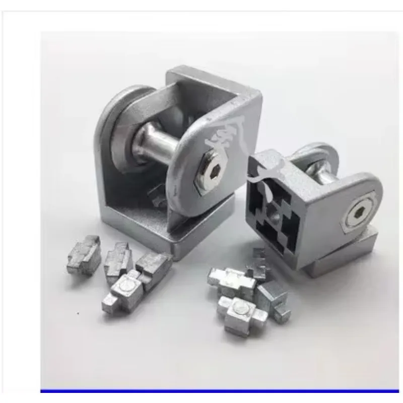 2PCS 2020/3030/4040 Zinc Alloy Hinge Industrial Aluminum Adjustment Angle Connector for 20 30 40 Series Aluminum profiles