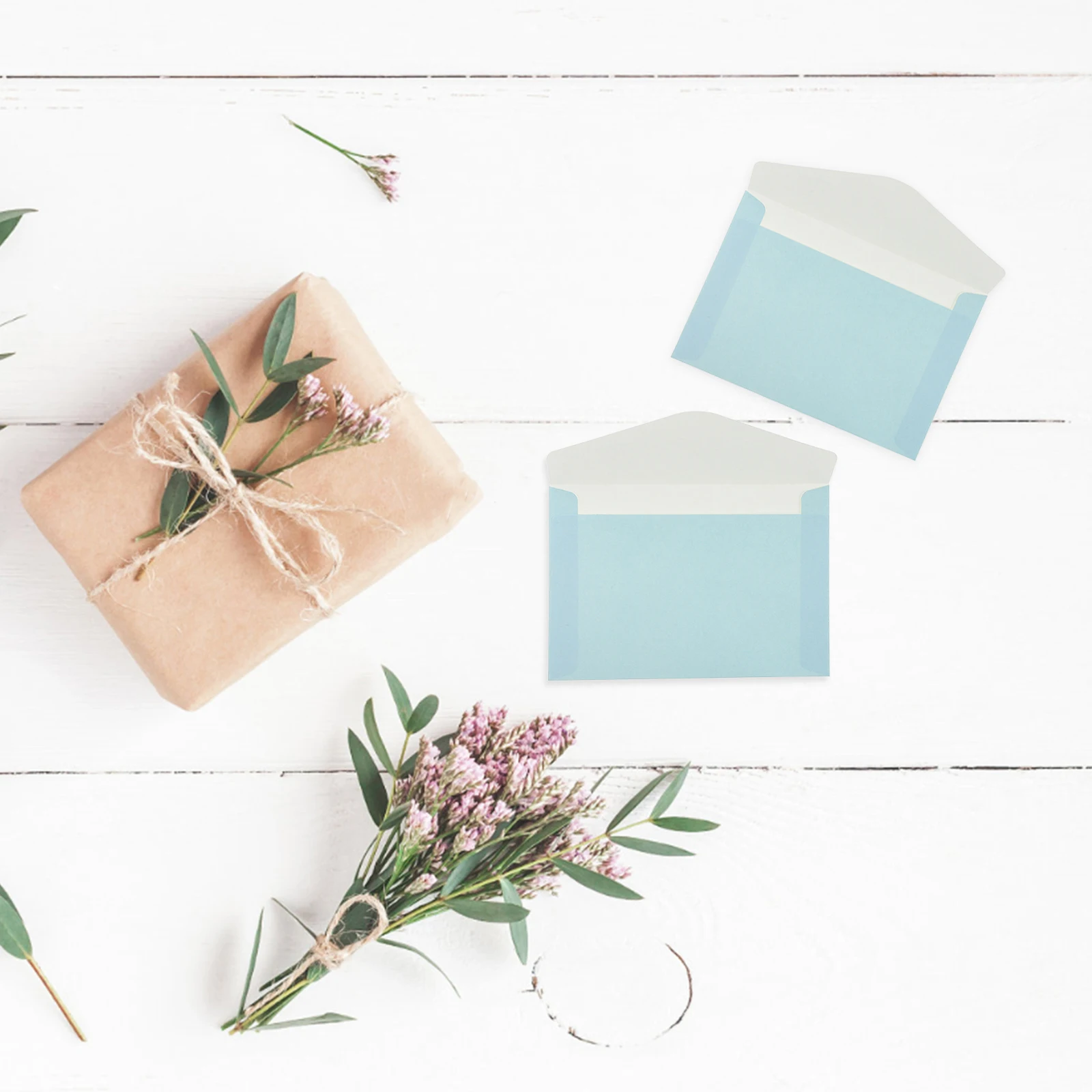 

50pcs Vintage Minimalist Greeting Cards For Wedding Baby Shower Birthday Party Mailing Postcards Graduation Invitation Envelopes
