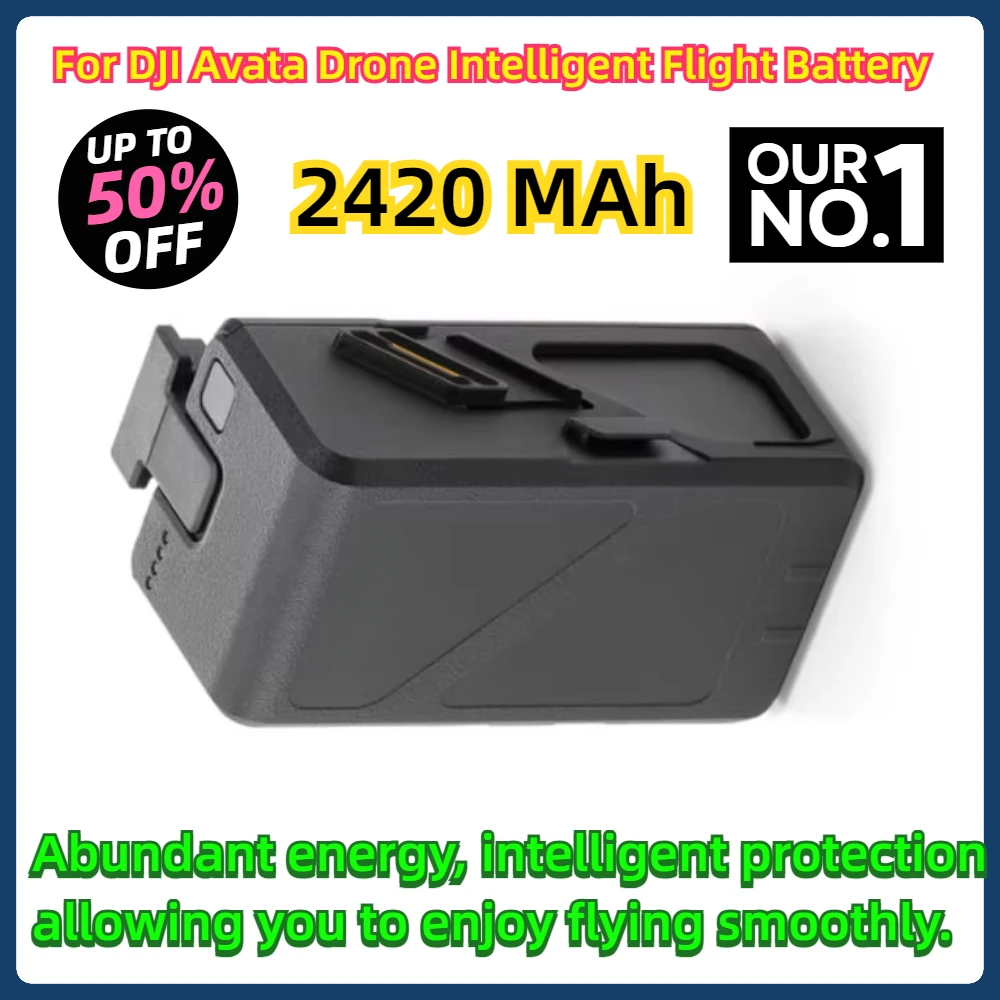 For DJI Avata Drone Intelligent Flight Battery 2420 MAh Up To 18 Minutes Light Time