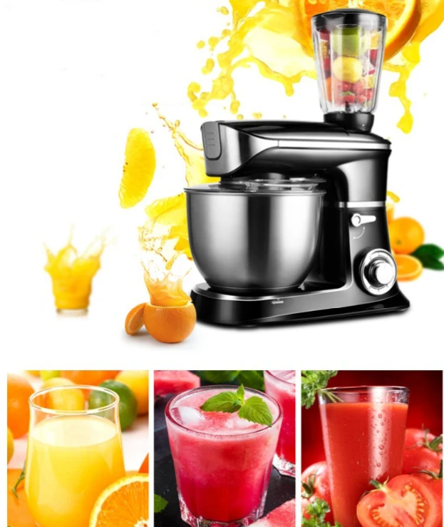 Multifunction Household Desktop 6.5L Food Processors Egg-breaking Meat Grinder Cake Flour Dough Blenders Mixers