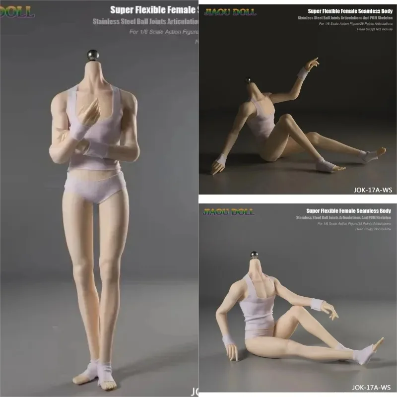 

JIAOU JOK-17A 1/6 Scale Male Long Legs Super Flexible W/ Detachable Feet Seamless Body Thin Body for Drawing Collection Display