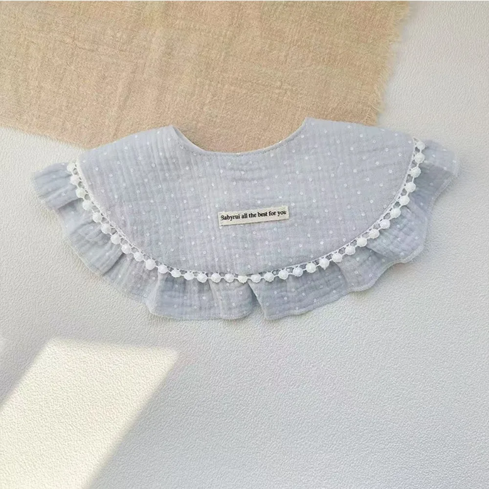 

Cute Feeding Baby Cotton Bibs Princess Floral Baby Drooling Bibs Korean Style Lace Saliva Towel Cloths Feeding Accessories