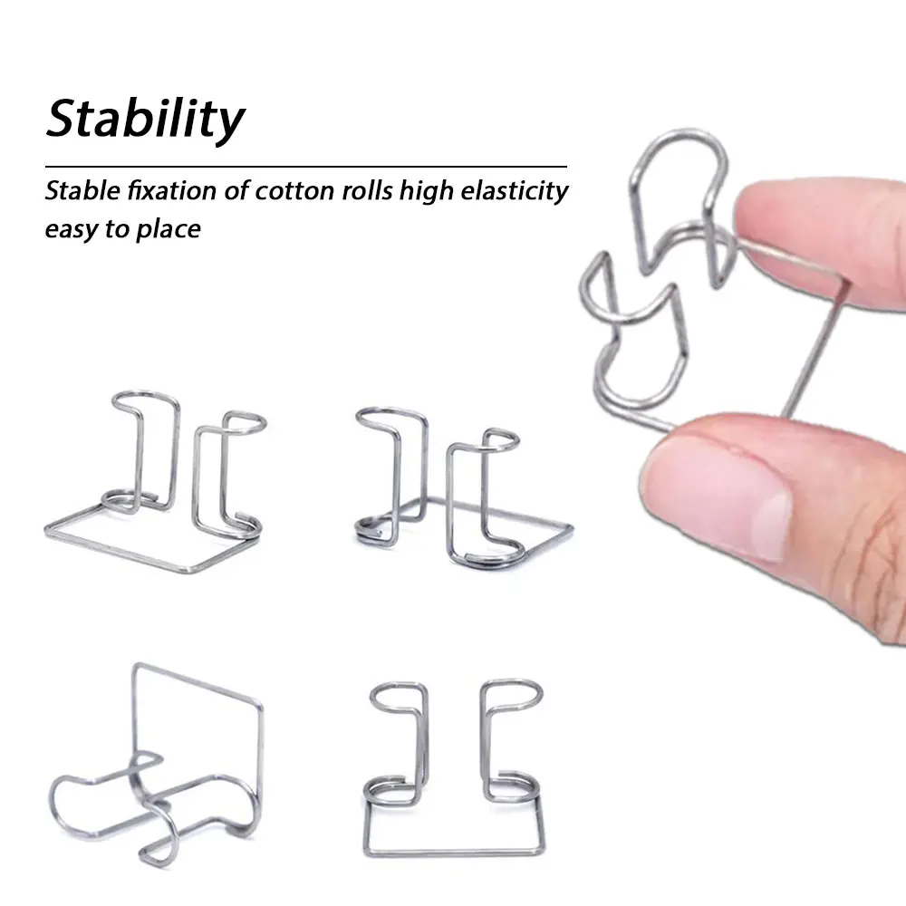 Dental Cotton Roll Clip Autoclavable Stainless Steel Cotton Roll Clip Holder Dentist Clinic Dentistry Lab Supplies Lsolator Tool