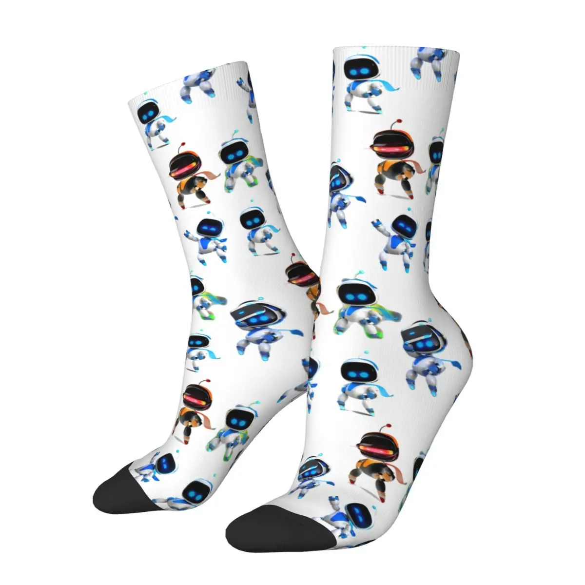 Winter Warm Cool Men's Women's ASTRO BOT Astrobot Robot Socks Breathable Basketball Socks