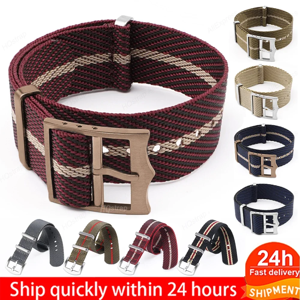 20mm 22mm Universal Strap Canvas Nylon Watchband for Seiko Band for Samsung Watch 4 5 3 Bracelet for Amazfit GTR2 3 Accessories