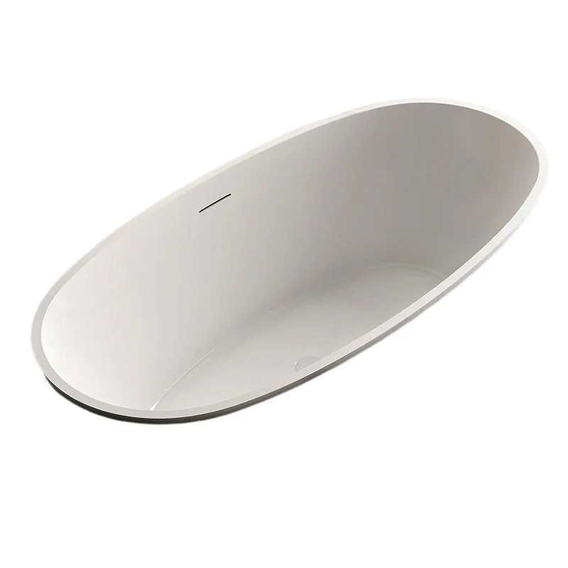 Bathtub home oval acrylic embedded small apartment engineering hotel homestay bathtub factory direct sales