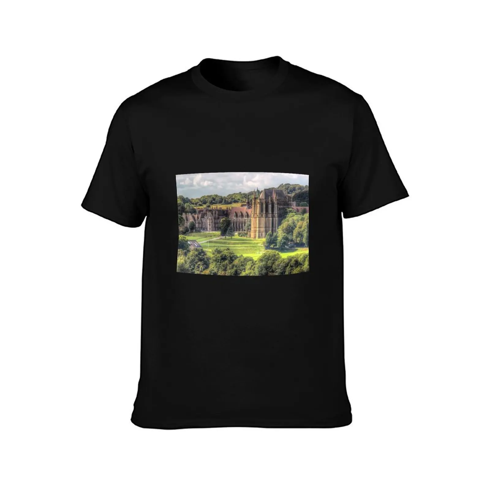 Lancing College Chapel -Shoreham West Sussex - HDR T-Shirt Big Size Short Sleeve Casual Top