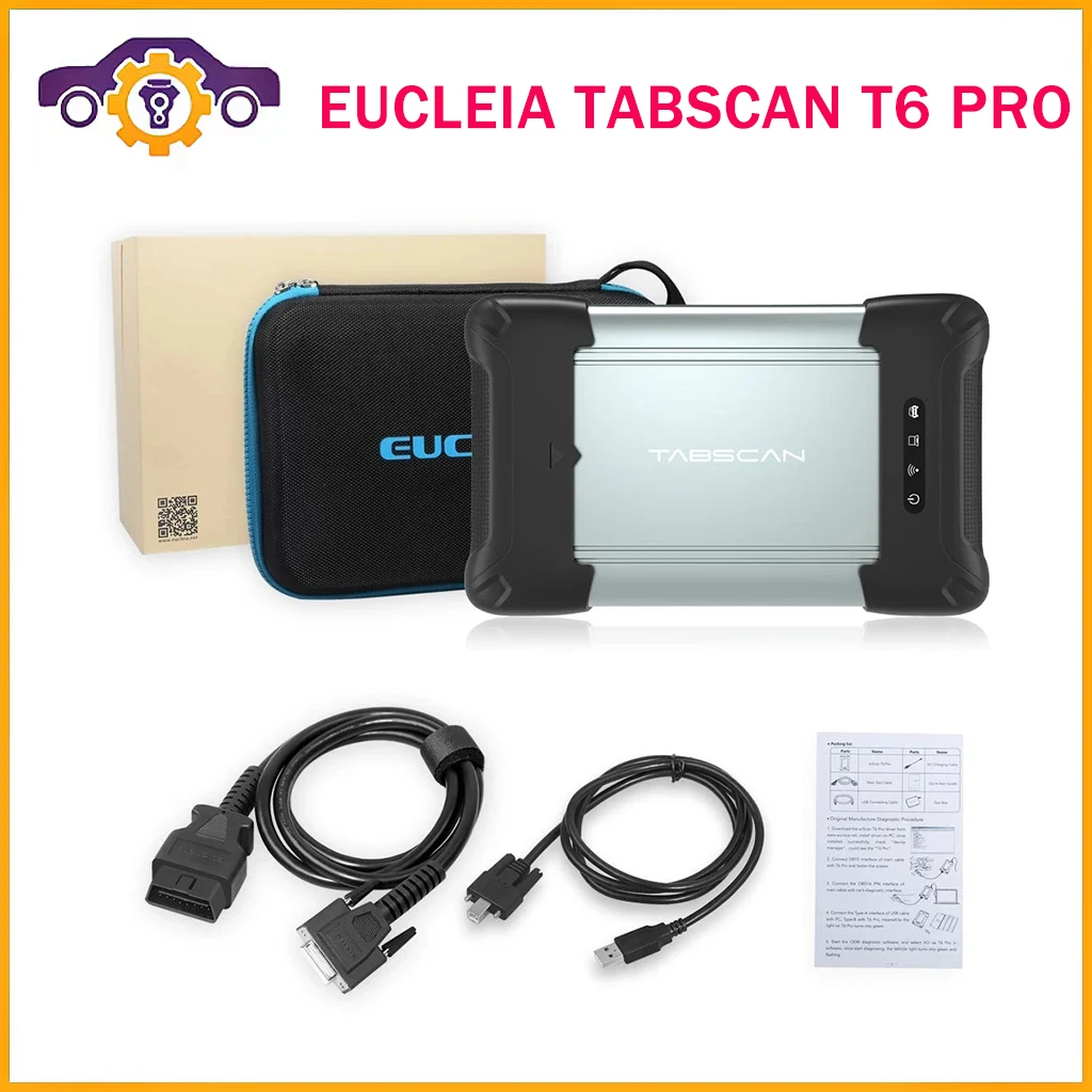 EUCLEIA TABSCAN T6 PRO CAN FD and DOIP all-in-one inspection Auto Diagnostic Programming Tool