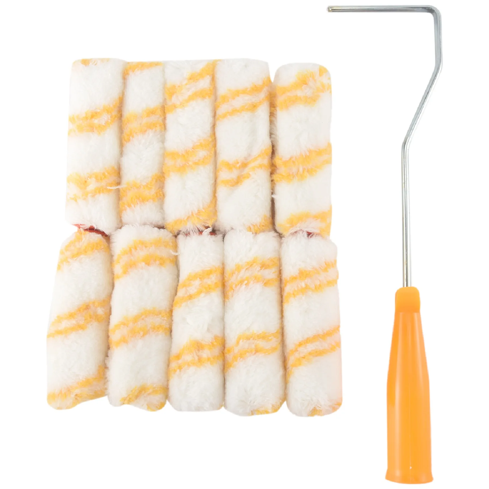 1 conjunto de 4 Polegada conjunto rolo pintura parede substituição capa rolo decoração para casa conjunto escova com escova rolo