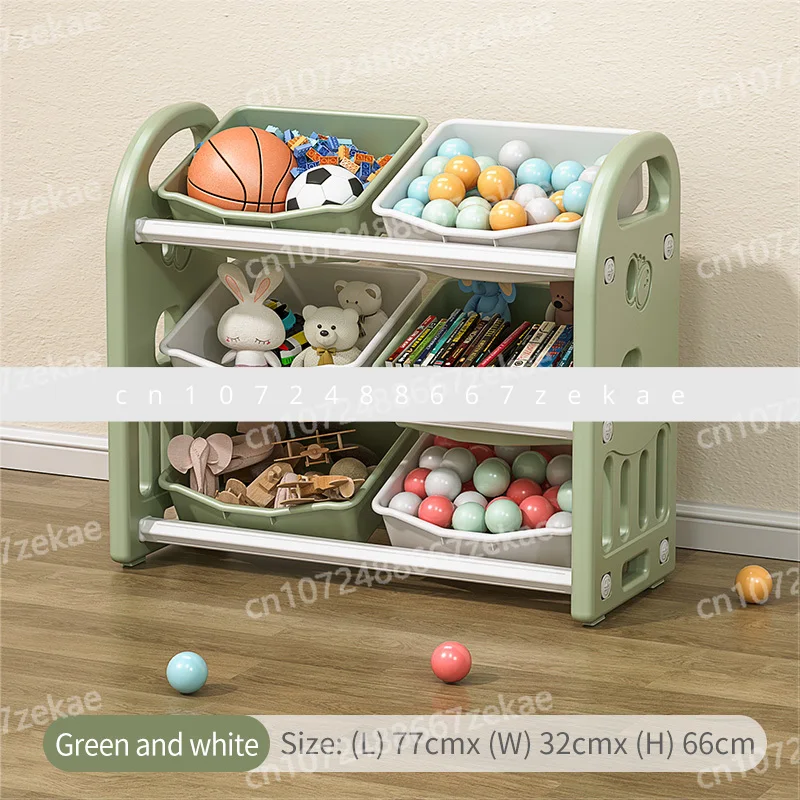 Children Plastic Cabinet Storage Shelf  for Baby Custom Kids Furniture Organizer Rack