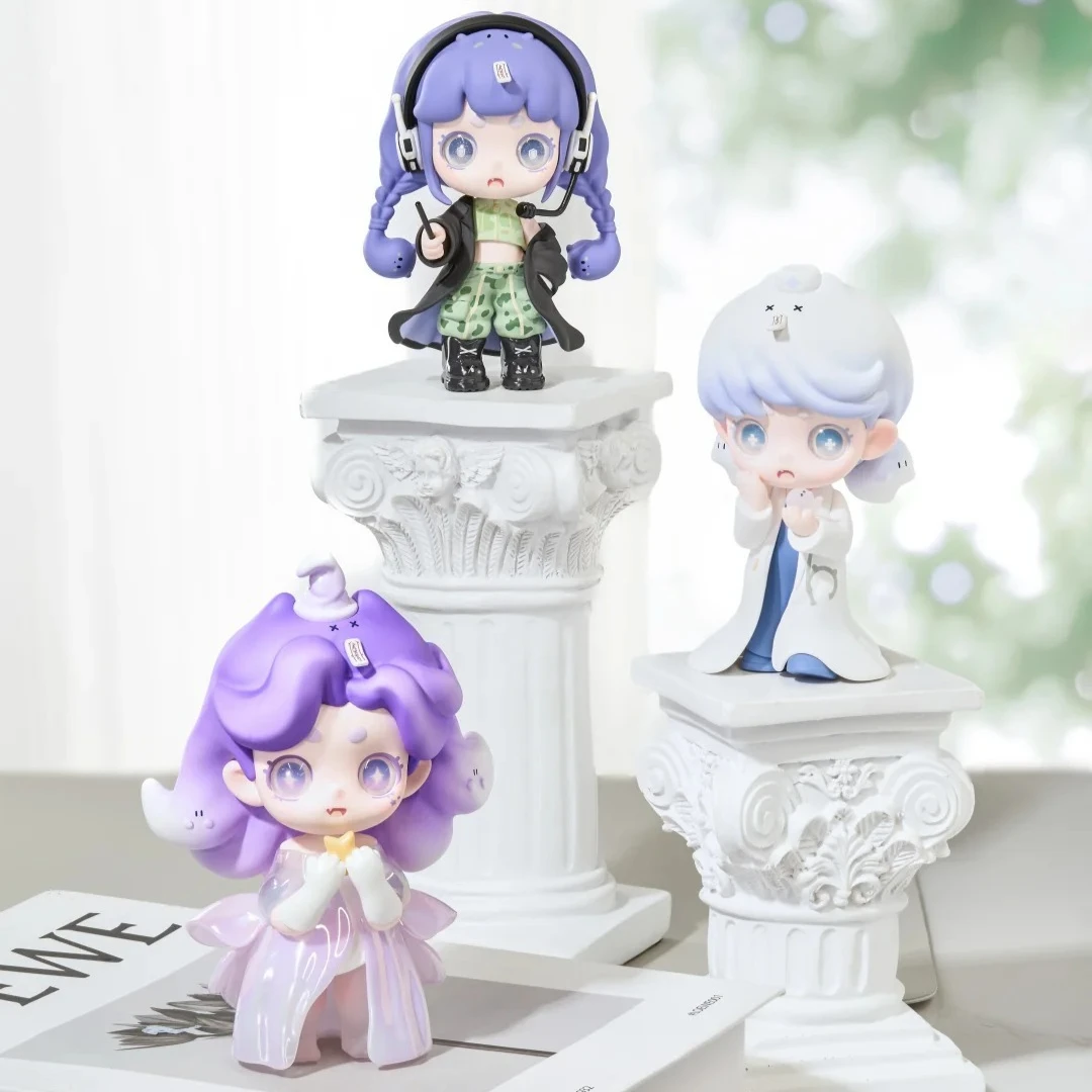 고스트 키노 투어 Mbti 시리즈 블라인드 박스 미스터리 박스 카와이 애니메이션 인형 액션 피규어 서프라이즈 백 장난감 데스크탑 장식 모델 수집